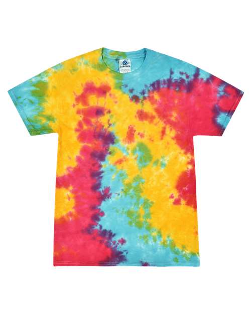 Youth Multi-Color Tie-Dyed T-Shirt - Multi Rainbow