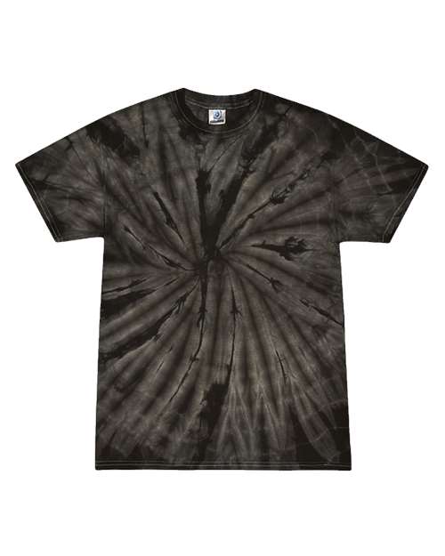 Youth Multi-Color Tie-Dyed T-Shirt - Spider Black