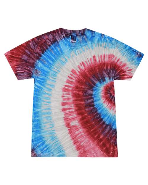 Youth Multi-Color Tie-Dyed T-Shirt - Fire Cracker