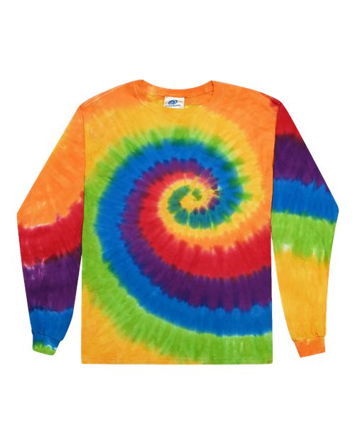 Unisex Tie-Dyed Long Sleeve T-Shirt - Prism