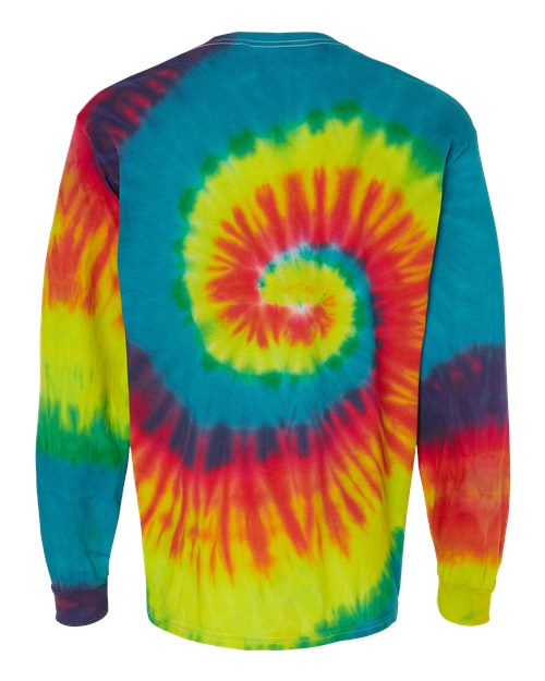 Youth Tie-Dyed Long Sleeve T-Shirt - Reactive Rainbow