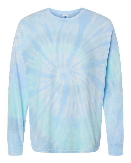 Youth Tie-Dyed Long Sleeve T-Shirt - Lagoon