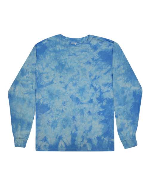 Unisex Crystal Wash Long Sleeve T-Shirt - Crystal Carolina Blue