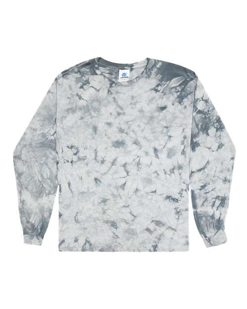 Unisex Crystal Wash Long Sleeve T-Shirt - Crystal Silver