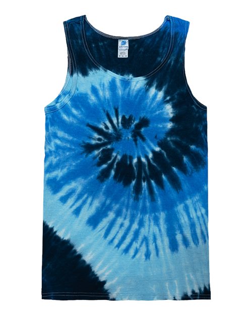 Unisex Tie-Dyed Tank Top - Blue Ocean