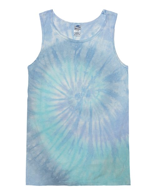 Unisex Tie-Dyed Tank Top - Lagoon