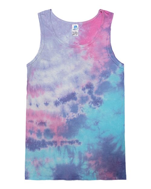 Unisex Tie-Dyed Tank Top - Cotton Candy