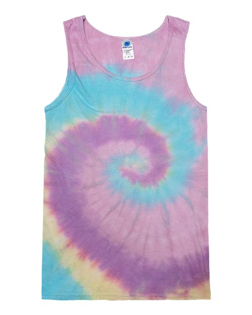 Unisex Tie-Dyed Tank Top - Jellybean