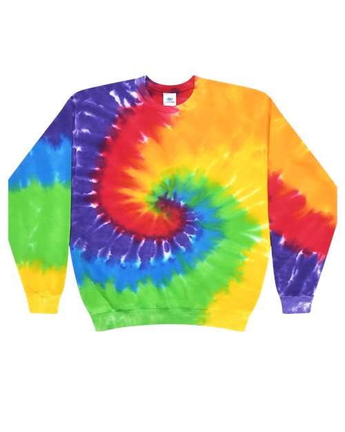 Unisex Tie-Dyed Fleece Crewneck Sweatshirt - Prism