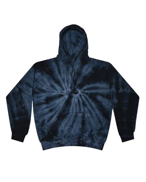Unisex Tie-Dyed Hooded Sweatshirt - Spider Navy