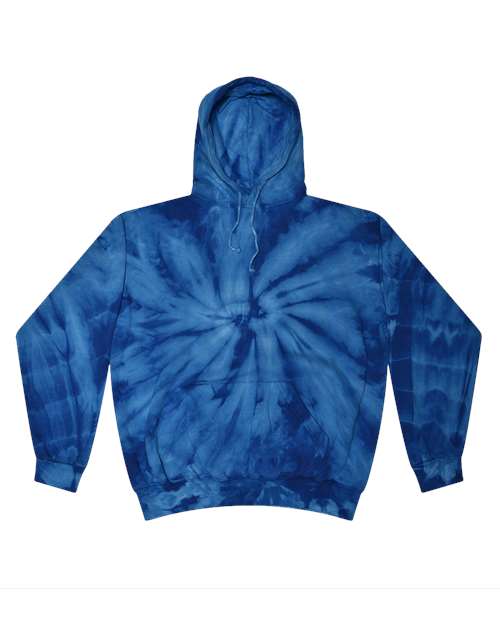 Youth Tie-Dyed Hooded Sweatshirt - Spider Royal