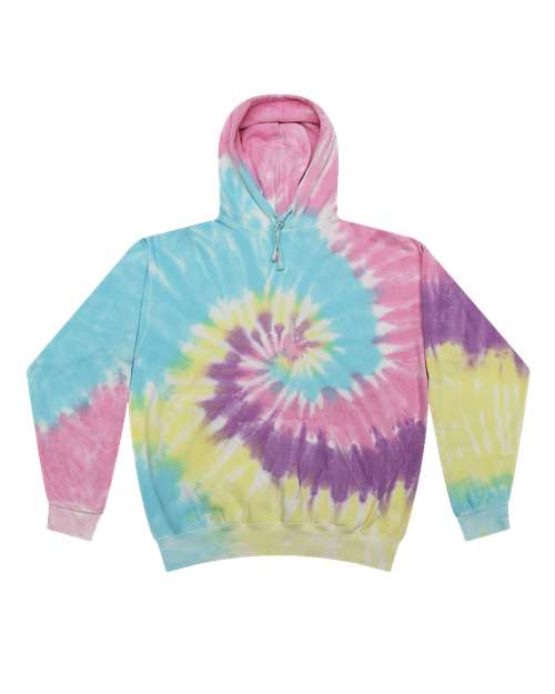 Youth Tie-Dyed Hooded Sweatshirt - Jellybean
