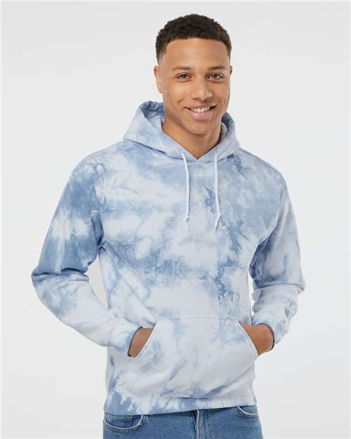 Unisex Crystal Wash Hooded Sweatshirt - Crystal Baby Blue