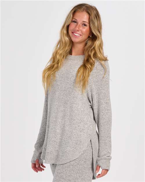 Women's Cuddle Oversize Pullover Sweater - Oxford Heather