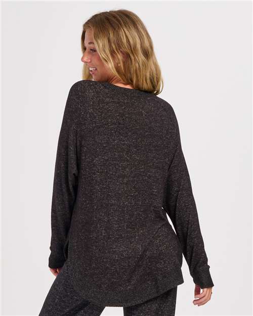 Women's Cuddle Oversize Pullover Sweater - Black Heather