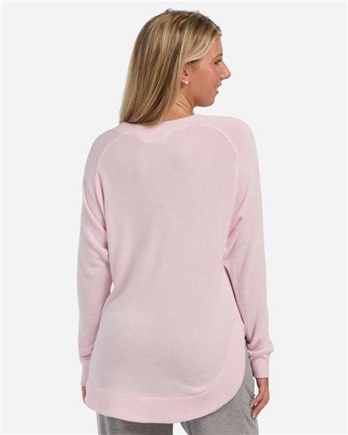 Women's Cuddle Oversize Pullover Sweater - Pink Serenity
