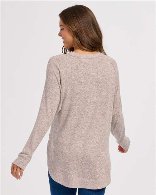 Women's Cuddle Oversize Pullover Sweater - Espresso Heather