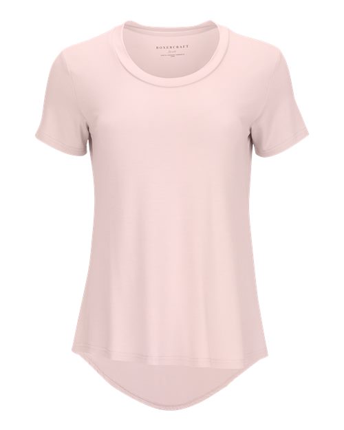 Women's Bamboo Scoop Neck T-Shirt - Pink Serenity