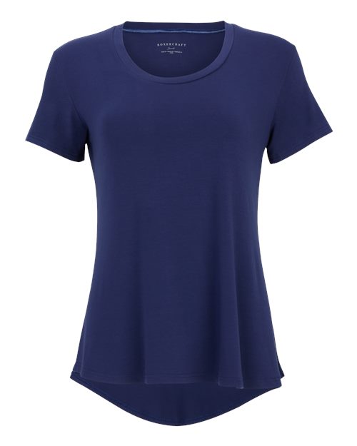 Women's Bamboo Scoop Neck T-Shirt - Navy