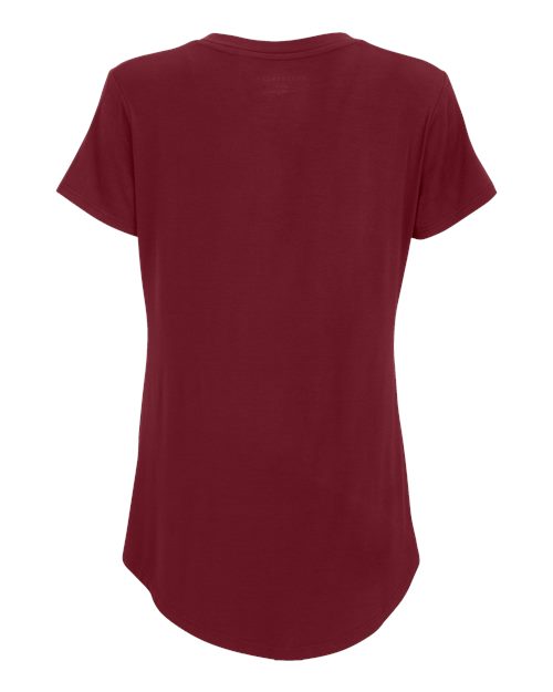 Women's Bamboo Scoop Neck T-Shirt - Mantra Red