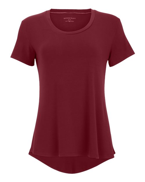 Women's Bamboo Scoop Neck T-Shirt - Mantra Red