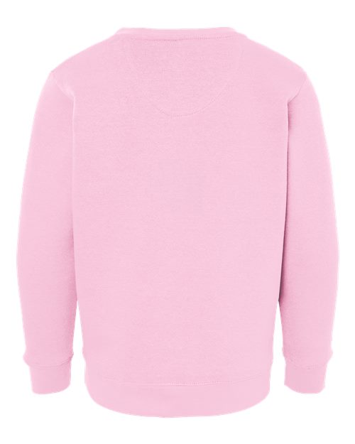 Youth Elevated Fleece Crewneck Sweatshirt - Pink