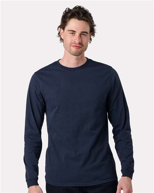 Unisex Eco Long Sleeve T-Shirt - Navy