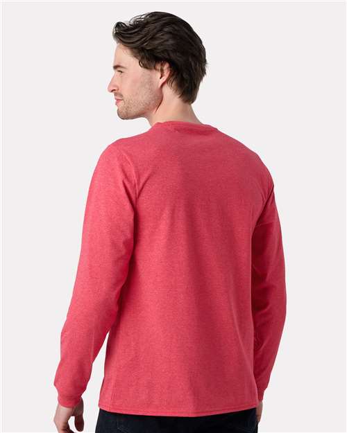 Unisex Eco Long Sleeve T-Shirt - Ruby