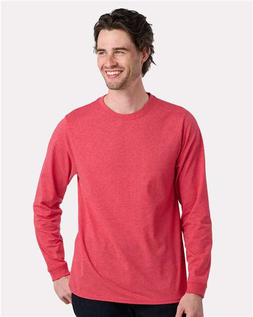 Unisex Eco Long Sleeve T-Shirt - Ruby