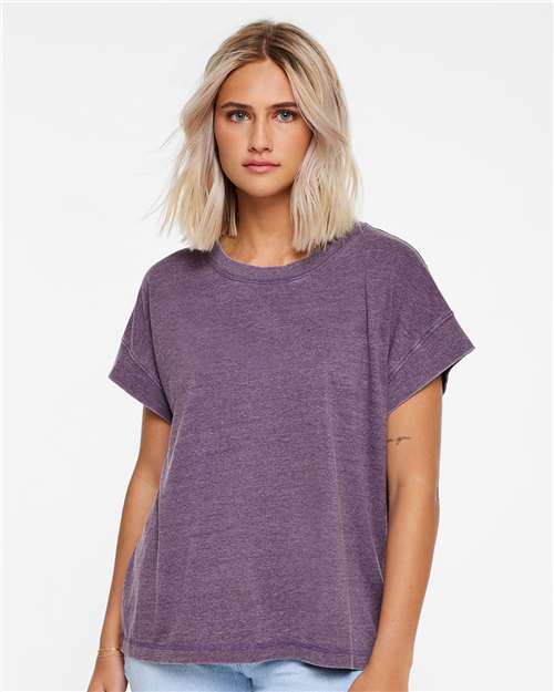 Women's Relaxed Vintage Wash Tee - Washed Plum