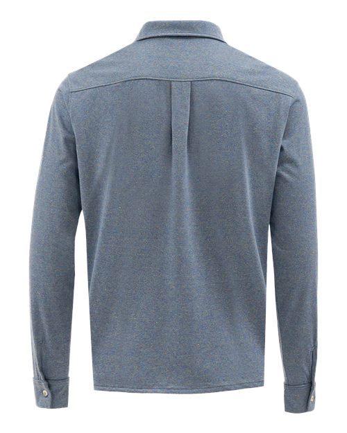 Men's Eco Button Down Shirt - Blue Rainbow