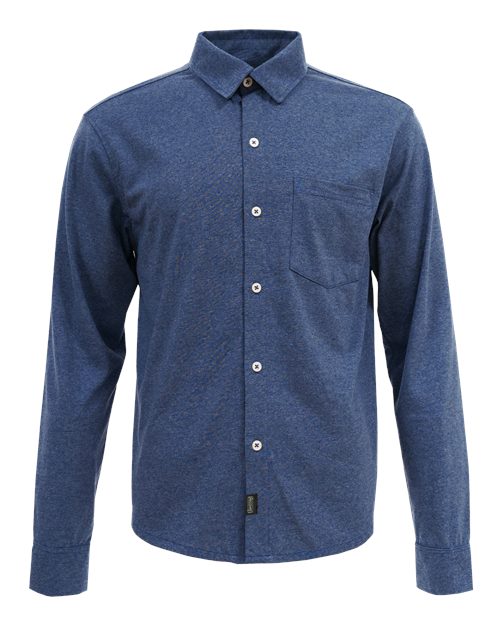 Men's Eco Button Down Shirt - Cobalt