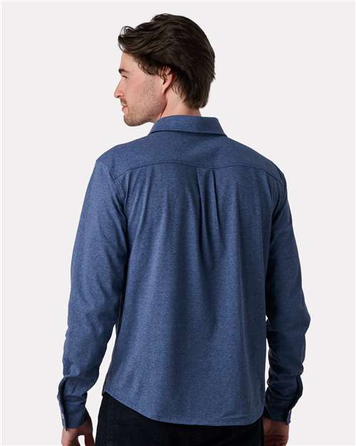 Men's Eco Button Down Shirt - Cobalt