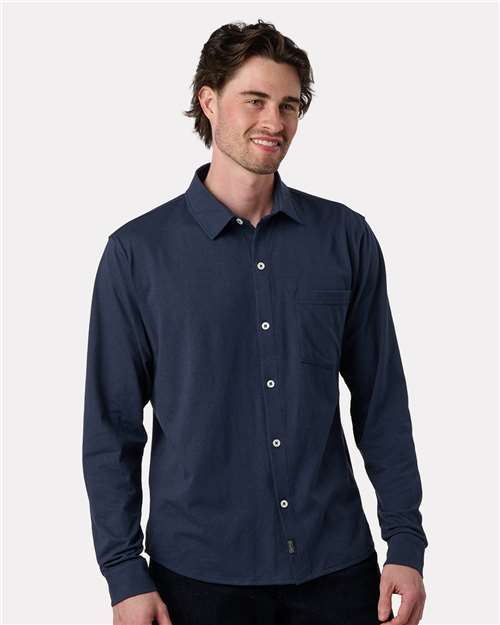 Men's Eco Button Down Shirt - Navy