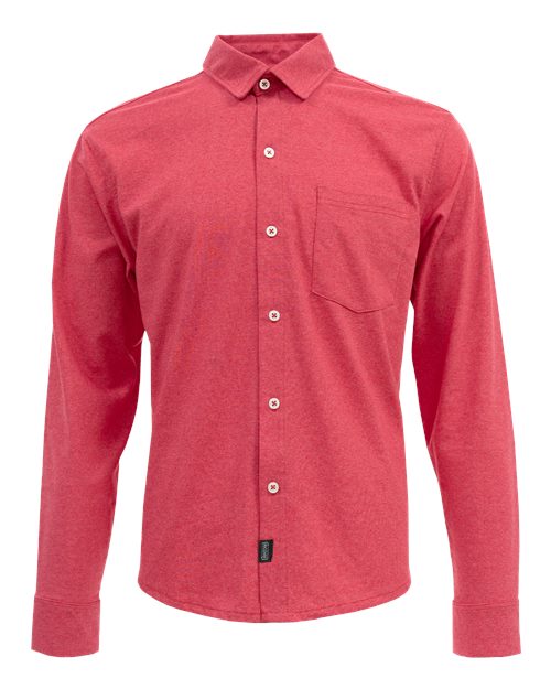 Men's Eco Button Down Shirt - Ruby