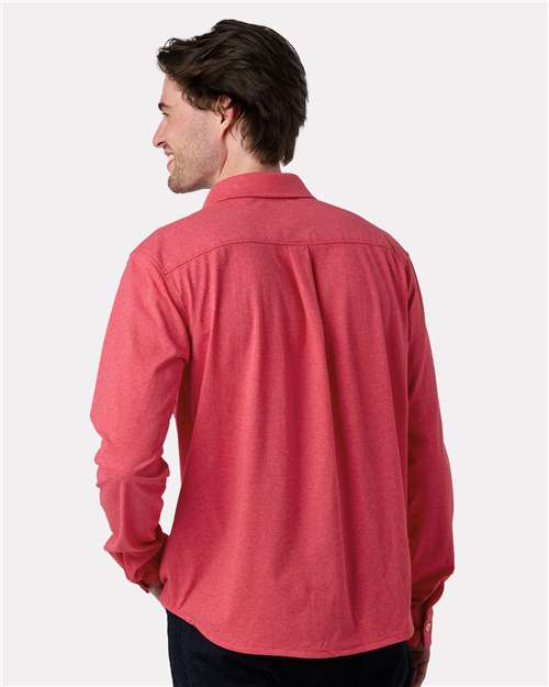 Men's Eco Button Down Shirt - Ruby
