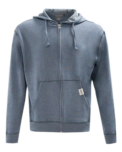 Unisex Full-Zip Hooded Sweatshirt - Blue Rainbow