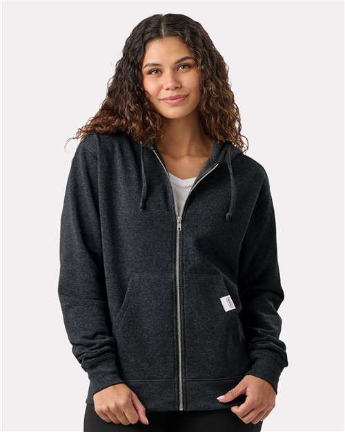 Unisex Full-Zip Hooded Sweatshirt - Charcoal