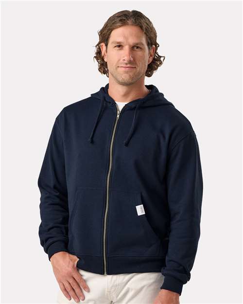Unisex Full-Zip Hooded Sweatshirt - Navy