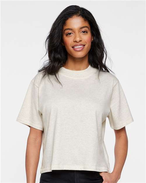 Women's Boxy Tee - Natural Heather
