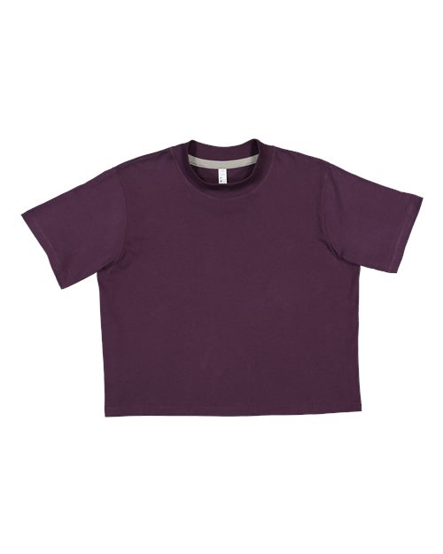 Women's Boxy Tee - Plum