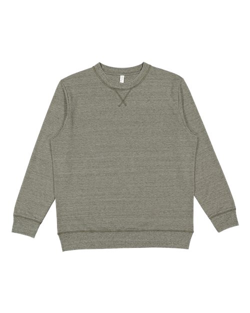 Unisex Vintage Wash Fleece Crewneck Sweatshirt - Weathered Military Green