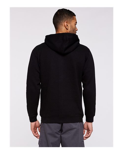 Unisex Full-Zip Fleece Hoodie Sweatshirt - Black