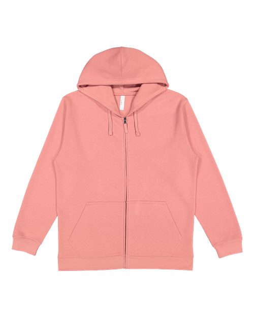 Unisex Full-Zip Fleece Hoodie Sweatshirt - Mauvelous