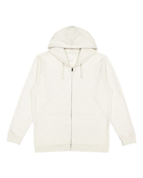 Unisex Full-Zip Fleece Hoodie Sweatshirt - Natural Heather