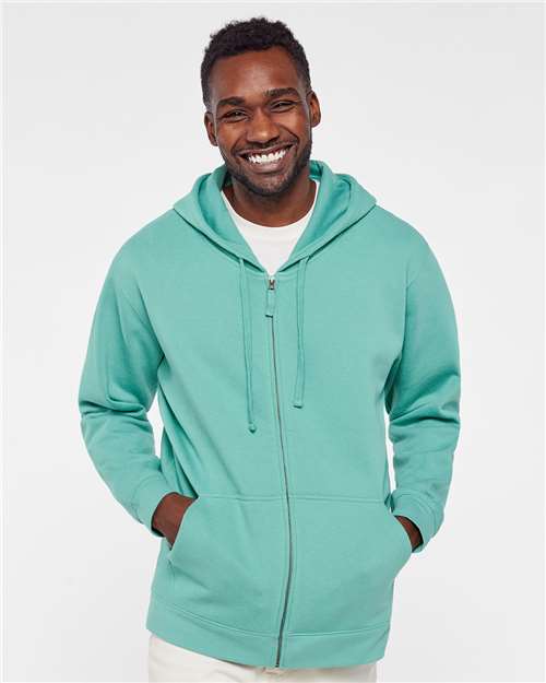 Unisex Full-Zip Fleece Hoodie Sweatshirt - Saltwater