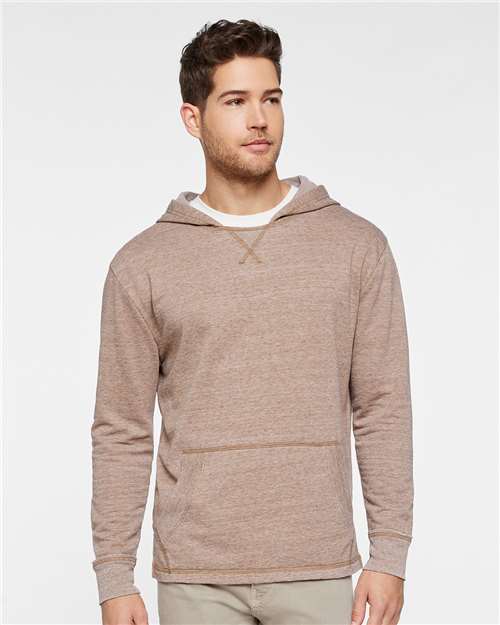 Unisex Vintage Wash Fleece Hoodie Sweatshirt - Weathered Coyote Brown