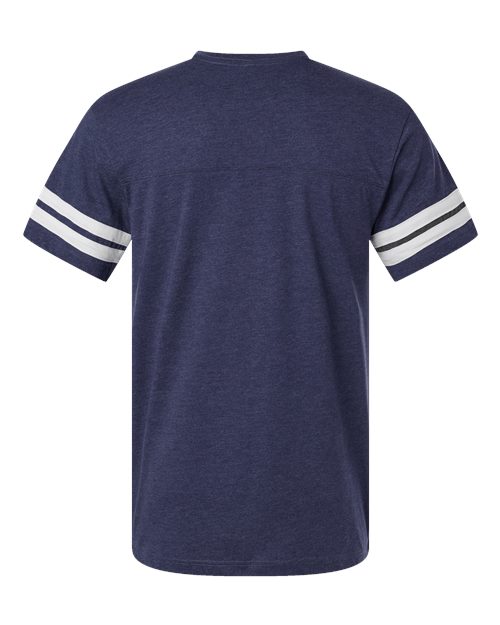Men's Football Fine Jersey Tee - Vintage True Navy/ Blended White