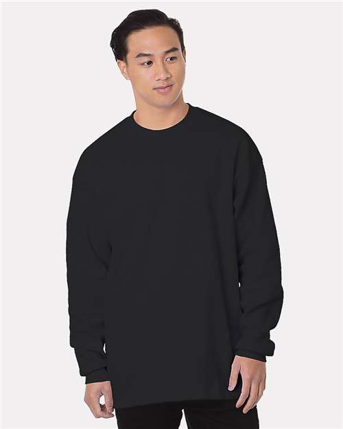 Men's USA-Made Heavyweight Waffle Knit Thermal - Black