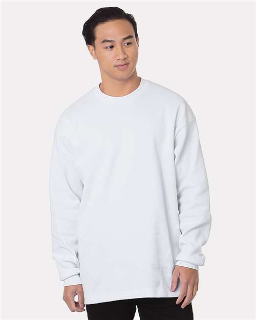 Men's USA-Made Heavyweight Waffle Knit Thermal - White
